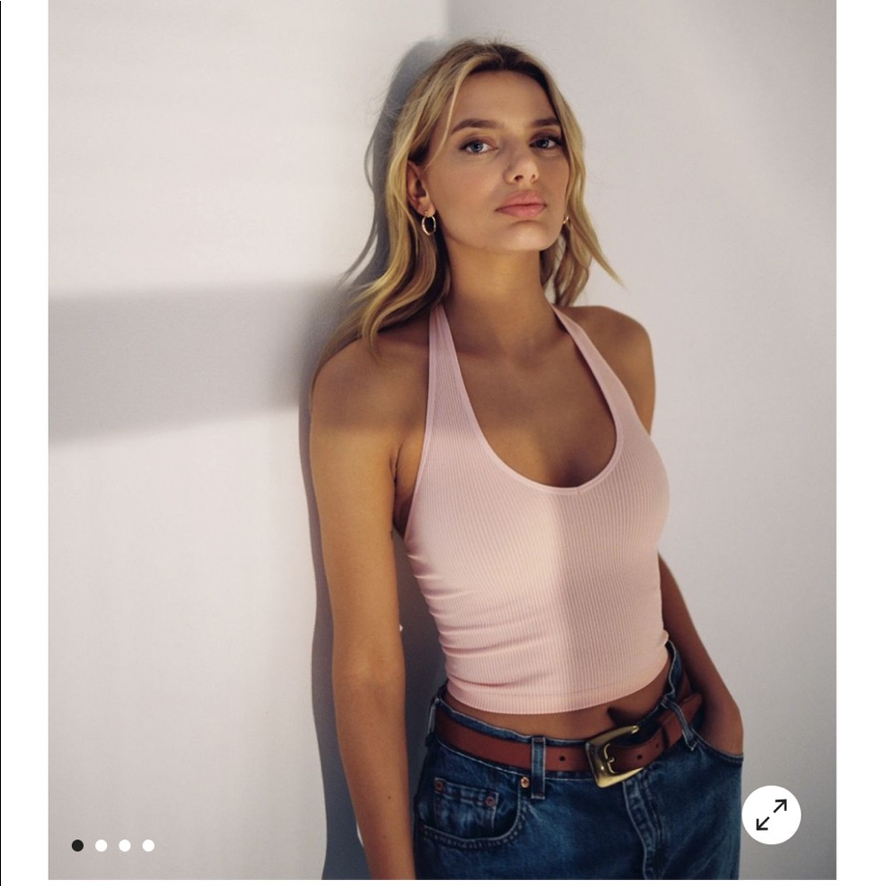 Light pink halter top